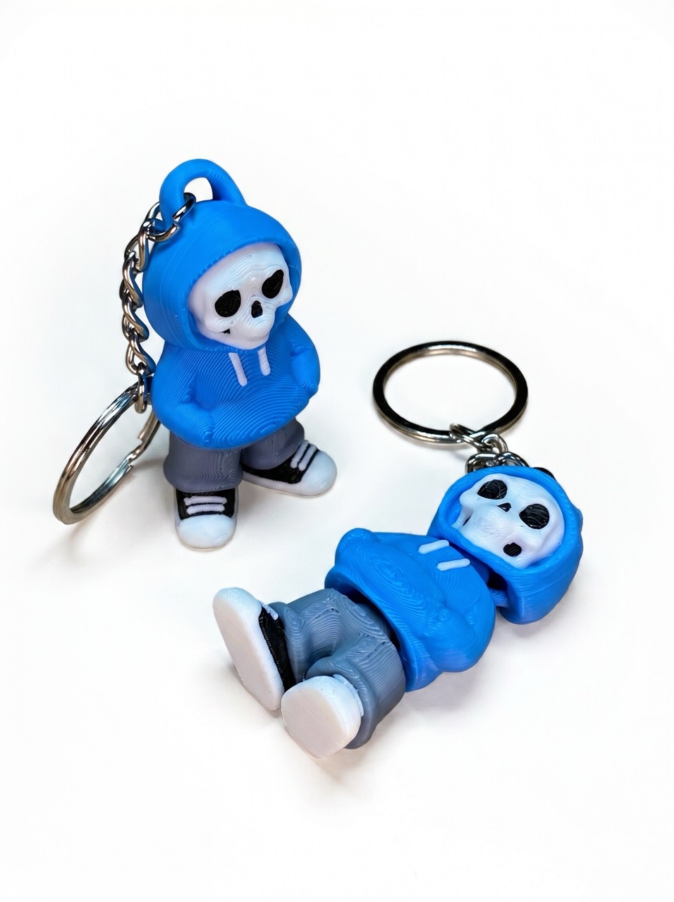 3D keychain Skeleton in a hoodie